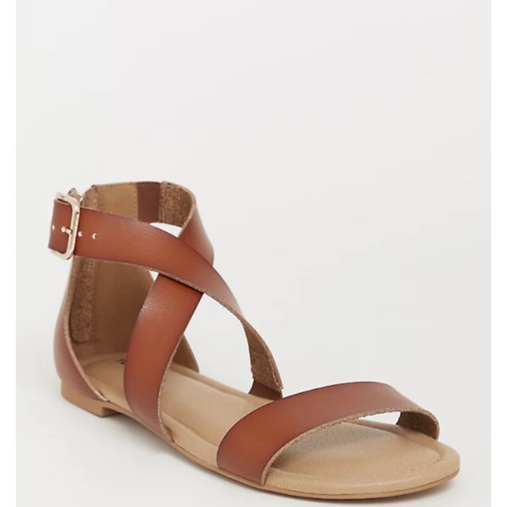 NWT TORRID brown gladiator sandals size 10